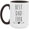 3432788184 - 11OZ BEST DAD EVER AM15OZ 15oz Accent Mug
