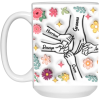3462092040 - 2 - 15OZ - 4LU - Hands 21504 15oz White Mug