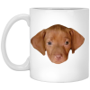 3472454338 - 11Oz Dog Face XP8434 11oz White Mug