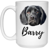 3479246465 - 15OZ DOG FACE BARRY 21504 15oz White Mug