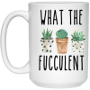 2795899889 - 15OZ FUCCULENT 3501903145 15oz White Mug