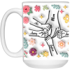 3494912747 - 15OZ - 4LU - Hands-Recovered 21504 15oz White Mug