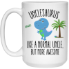 3498935334 - 15oz unclesaurus 3498935334 - 21504 15oz White Mug