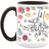 3506400429 - BLACK - 15OZ - 5LI - Hands AM15OZ 15oz Accent Mug