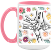 3507776456 - PINK - 15OZ - 4LU - Hands AM15OZ 15oz Accent Mug