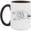 3506423409 - BLACK - 15OZ DAD SIFT-1 AM15OZ 15oz Accent Mug