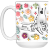 3514289535 - 15OZ - 2LI - Hands 21504 15oz White Mug