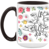 3524184457 - BLACK - 15OZ - 8LI - Hands AM15OZ 15oz Accent Mug