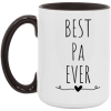 3526343286 -BALCK - 15OZ BEST PA EVER AM15OZ 15oz Accent Mug