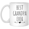 3520185740 - WHITE - 11OZ BEST GRANDPA EVER XP8434 11oz White Mug