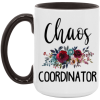 3538467531 - 15OZ BLACK - COORDINATOR Alexandra AM15OZ 15oz Accent Mug