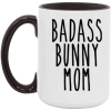 badass bunny mom 15oz 3538031211 - AM15OZ 15oz Accent Mug