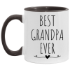 3533082175- BLACK - 11OZ BEST GRANDPA EVER AM11OZ 11oz Accent Mug