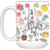 3527713230 - WHITE - 15OZ - 3LU - Hands 21504 15oz White Mug