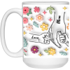 3528160788 - WHITE- 15OZ - 2LI - Hands 21504 15oz White Mug