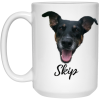 3533091445 - WHITE15OZ- Dog Face Skip 15Oz 21504 15oz White Mug