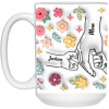3532462240 - WHITE - 15OZ - 2LI - Hands 21504 15oz White Mug