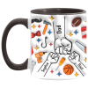 3552234467 - 11OZ BLACK DAD 2 AM11OZ 11oz Accent Mug