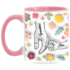 3564348403 - PINK - 11OZ - 1LI - Hands AM11OZ 11oz Accent Mug