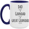 3616811769 - DAD GRANDAD AM15OZ 15oz Accent Mug