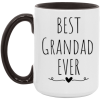 3654304237 - 15OZ BEST GRANDAD EVER AM15OZ 15oz Accent Mug