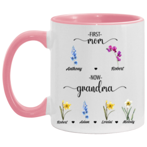 3662009880 - 11OZ FIRST MOM PINK AM11OZ 11oz Accent Mug