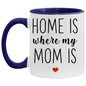 3669345241 - 2 - 11OZ HOME MOM AM11OZ 11oz Accent Mug