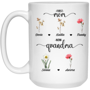 3669948221 - 15OZ FIRST MOM 21504 15oz White Mug