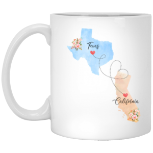 3326593917 - 11OZ TEXAS CALIFORNIA 3671994225 - XP8434 11oz White Mug