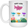 3671794399 - 15OZ MIMI SHARK 21504 15oz White Mug