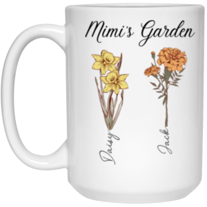 3666407150 - 15OZ MIMIS GARDNE 21504 15oz White Mug