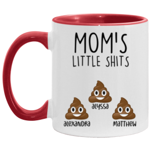 3668838768 - RED - 11OZ MOM SHITS2 AM11OZ 11oz Accent Mug