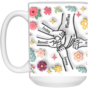 3675015021 - 15OZ - 4LU - Hands 21504 15oz White Mug