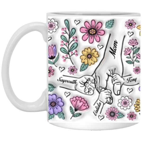 3668250732 - 1 - 11OZ MOM HANDS 3 XP8434 11oz White Mug