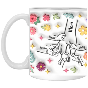 3668250732 - 6- 11OZ MOM HANDS 5-D2 XP8434 11oz White Mug