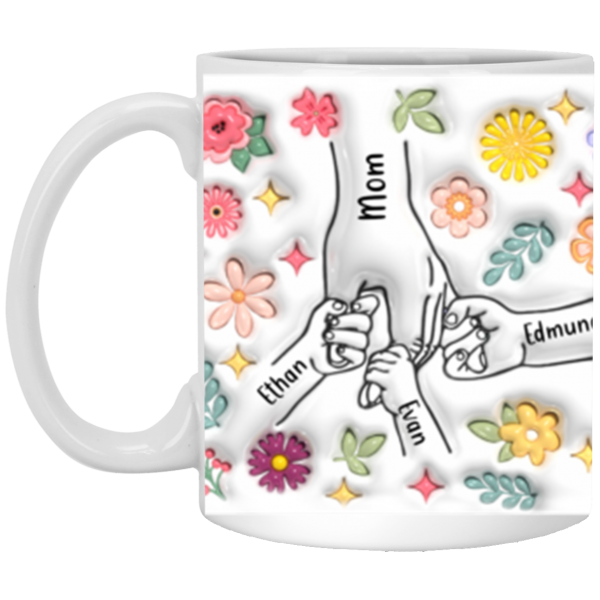 3668250732 - 7- 11OZ MOM HANDS 3-D2 XP8434 11oz White Mug