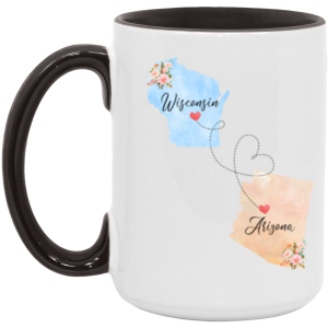 3676173073 - 15OZ WISCONISIN ARIZONA AM15OZ 15oz Accent Mug