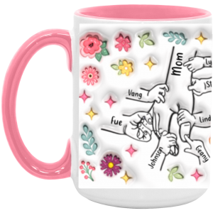 3673458492 - 15OZ - 7LI - Hands AM15OZ 15oz Accent Mug