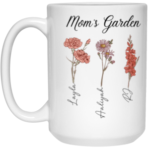 3681425953 - 15OZ MOMS GARDEN 21504 15oz White Mug