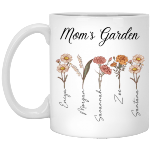 3682148925 - 11OZ MOMS GARDEN XP8434 11oz White Mug