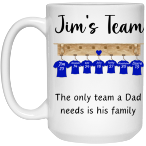 3675374468 - 15OZ JIMS TEAM 21504 15oz White Mug