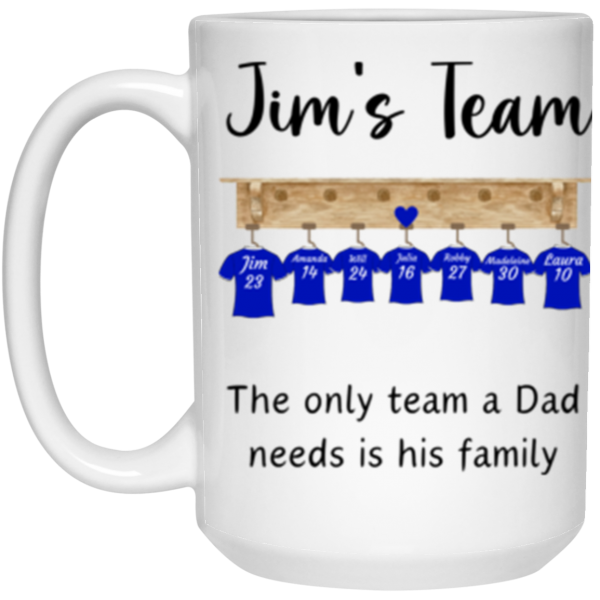 3675374468 - 15OZ JIMS TEAM 21504 15oz White Mug