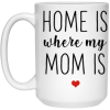 3679007882- 15OZ HOME MOM 21504 15oz White Mug