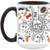 3698926781 - 15OZ DAD HANDS 7 AM15OZ 15oz Accent Mug
