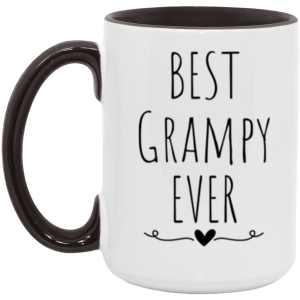 3690781734 - 15OZ - BEST GRAMPY EVER AM15OZ 15oz Accent Mug