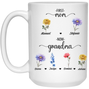 3690959764 - 15OZ - FIRST MOM 21504 15oz White Mug